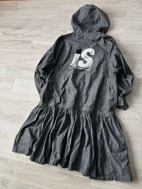 RARE grail Issey Miyake Tsumori Chisato Denim Hooded Anorak Dress